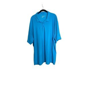 Nike golf tour performance dry fit blue short sleeve golf shirt XXL polo 